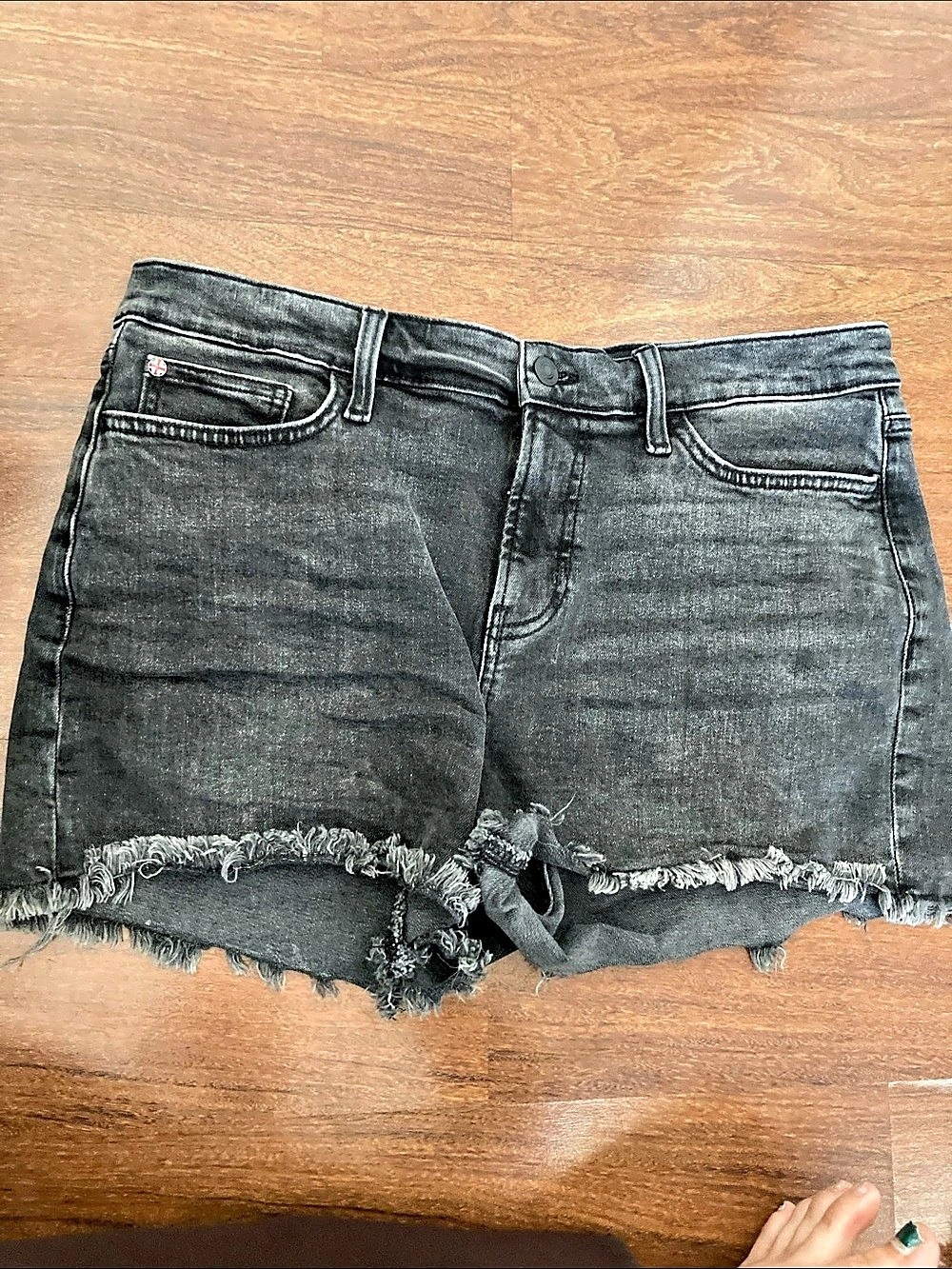 Hudson Gracie Shorts Women's Black Jean Shorts Waist 32